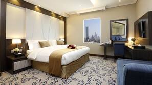 Minibar, in-room safe, desk, blackout curtains