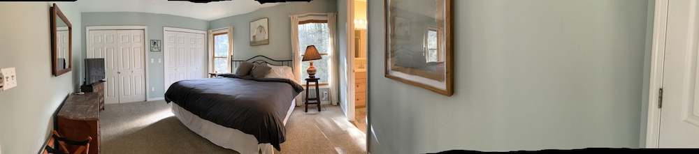 Luxury cabin overlooking large trout pond at former summer camp .. Come and play