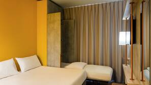 1 dormitorio, caja fuerte, cortinas opacas y sistema de insonorización