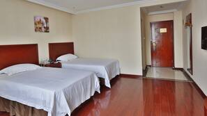 Blackout curtains, iron/ironing board, free WiFi