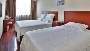 Blackout curtains, iron/ironing board, free WiFi