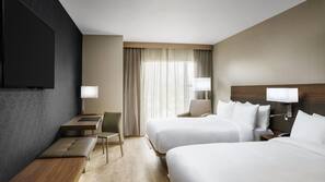 Premium bedding, desk, iron/ironing board, free cribs/infant beds