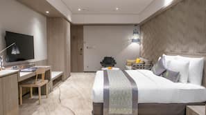 In-room safe, desk, blackout curtains, soundproofing