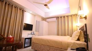 Premium bedding, minibar, in-room safe, desk