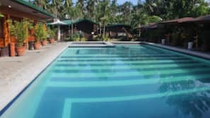 2 outdoor pools, pool umbrellas, sun loungers