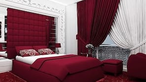 Egyptian cotton sheets, minibar, in-room safe, individually decorated