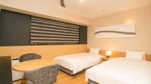 Desk, blackout drapes, iron/ironing board, free WiFi
