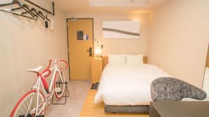 Desk, blackout drapes, iron/ironing board, free WiFi