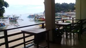 On the beach, scuba diving, snorkelling