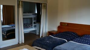 Blackout curtains, free cots/infant beds, free rollaway beds, free WiFi