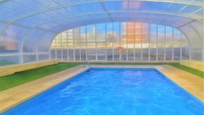 Indoor pool, seasonal outdoor pool