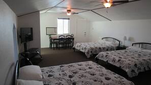 Free WiFi, linens