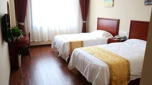 Blackout drapes, iron/ironing board, free WiFi