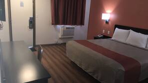 Desk, free WiFi, linens