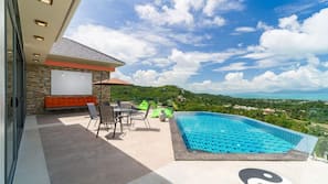 Indoor pool, outdoor pool