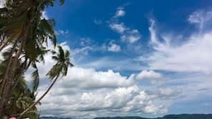 On the beach, scuba diving, snorkelling, beach bar