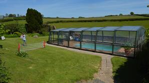 Indoor pool, a heated pool