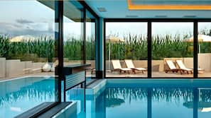Indoor pool, outdoor pool