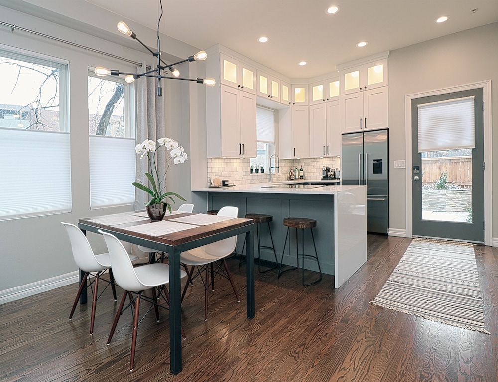 Private kitchen, Canyon Urban Oasis in Central Boulder