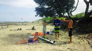 Surf, kayak, pêche sur place