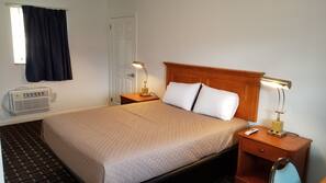 Desk, blackout drapes, iron/ironing board, free WiFi