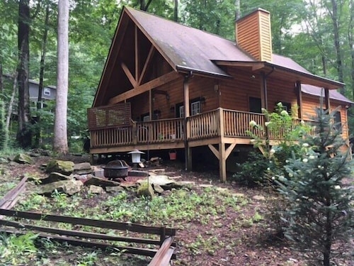Check Expedia for Availability of 2 Bedroom 2 Bath Cabin W/loft, Hot Tub, Easy Paved Access, Nearby Stream Wifi
