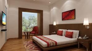 Premium bedding, minibar, in-room safe, desk