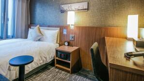 In-room safe, desk, laptop workspace, blackout curtains