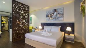 Minibar, desk, iron/ironing board, free WiFi