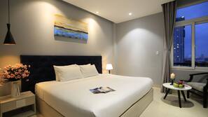 Minibar, desk, iron/ironing board, free WiFi