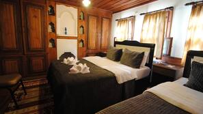 Desk, iron/ironing board, free cots/infant beds, free WiFi