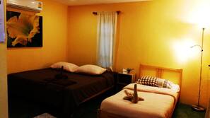 Free minibar items, blackout drapes, free WiFi, linens