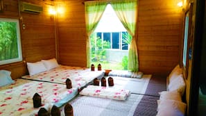 Free minibar items, blackout drapes, free WiFi, linens