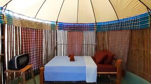 Free minibar items, blackout drapes, free WiFi, linens