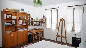 Desk, iron/ironing board, free WiFi