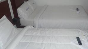 Desk, free WiFi, linens