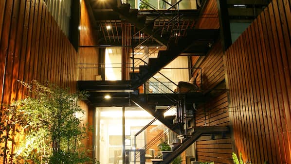 Interior entrance