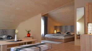 In-room safe, blackout curtains, iron/ironing board, cots/infant beds