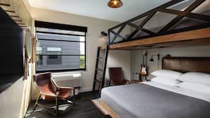 Blackout drapes, soundproofing, free WiFi, bed sheets