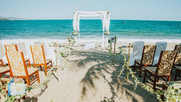 Private beach