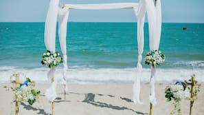 Private beach