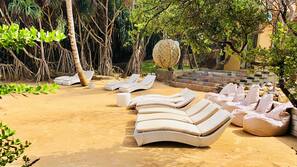 Private beach