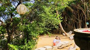 Private beach