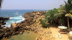 Private beach