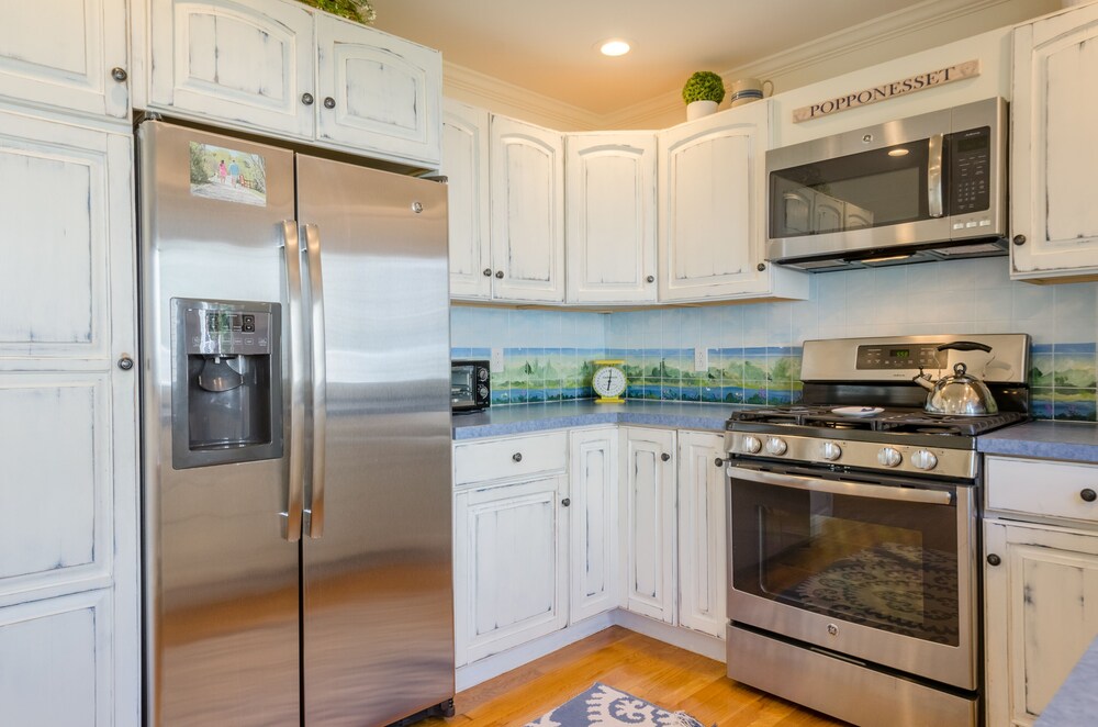 welcoming abode with waterfront deck