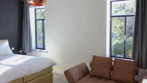 Premium bedding, down comforters, blackout drapes, free WiFi