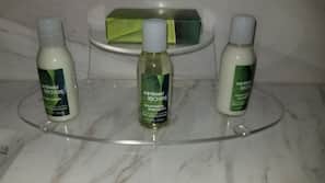 Articles de toilette gratuits, sèche-cheveux, bidet, serviettes fournies