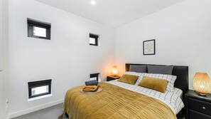 2 bedrooms, premium bedding, desk, iron/ironing board
