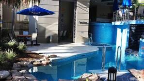 Indoor pool, outdoor pool