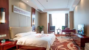 Desk, blackout curtains, iron/ironing board, free WiFi